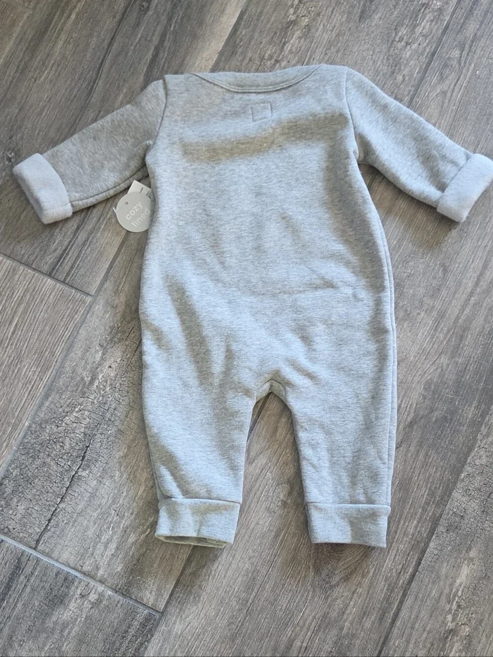 GAP Baby NWT 0-3 Months Gray Polar Bear Holiday One-Piece Romper